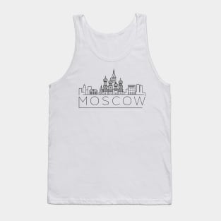 Moscow Minimal Skyline Tank Top